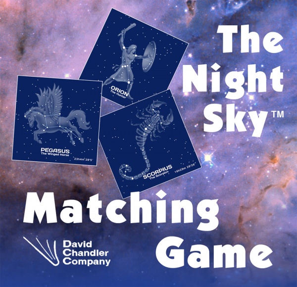 David Chandler Night Sky Matching Card Game