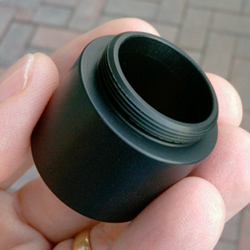 Low profile 1.25'' nosepiece to fit C-mount lens threads