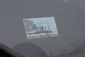 Stargazers Lounge Car Sticker