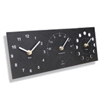 Moon Phase, Temperature & Time Clock