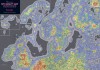 Sky Quality Map Europe  - Light Pollution & Dark Sky Map by Ronald Stoyan, Fabio Falchi & Riccardo Furgoni