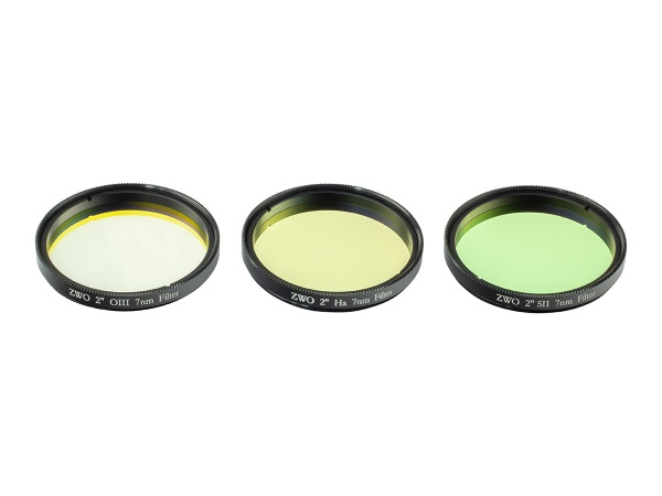 ZWO 2'' Ha SII OIII 7nm Narrowband Filter Set