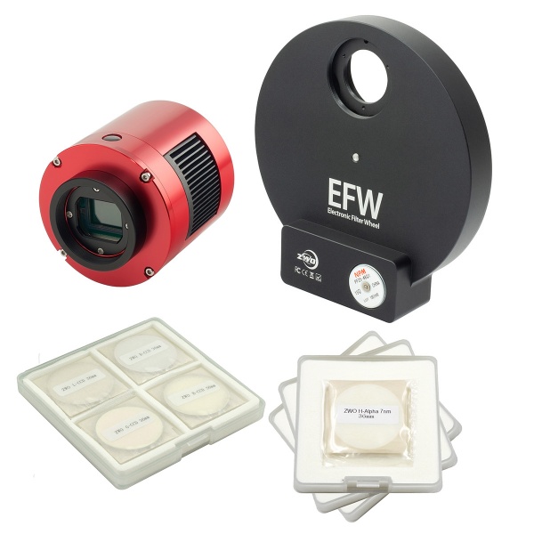 ZWO ASI 1600MM-Pro USB 3.0 Mono, EFW7 Filter Wheel (7x 36mm), 36mm LRGB & Ha/SII/OIII Filters