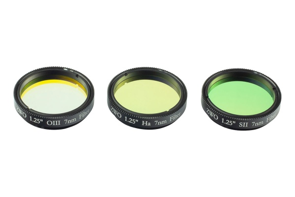 ZWO 1.25'' Ha SII OIII 7nm Narrowband Filter Set