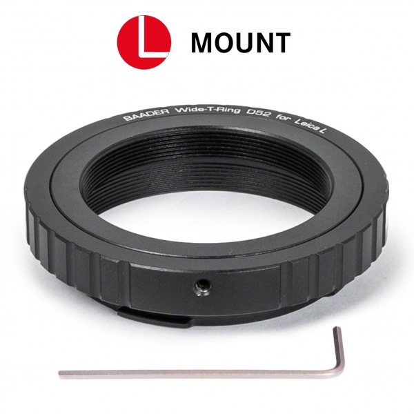 Baader Wide-T-Ring for Leica, Sigma, Panasonic-L with D52i to T-2 and S52