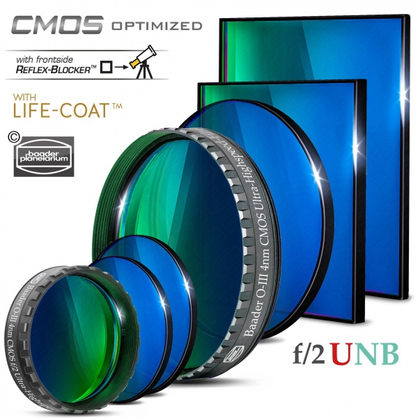 Baader F2 - 4nm Ultra Narrow Band OIII Filter - CMOS Optimised