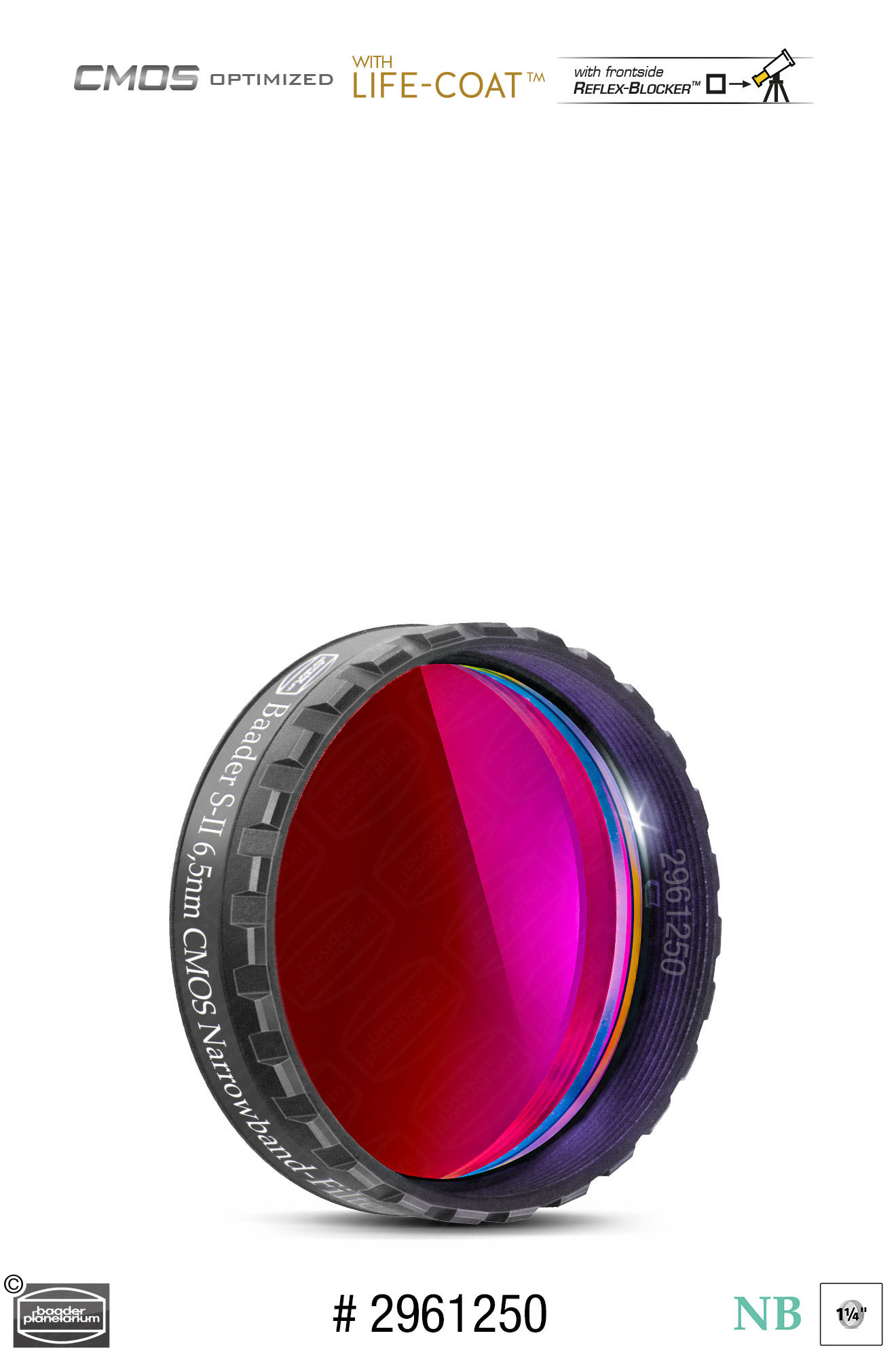 Baader Narrow Band Sii Filter CMOS Optimised First Light