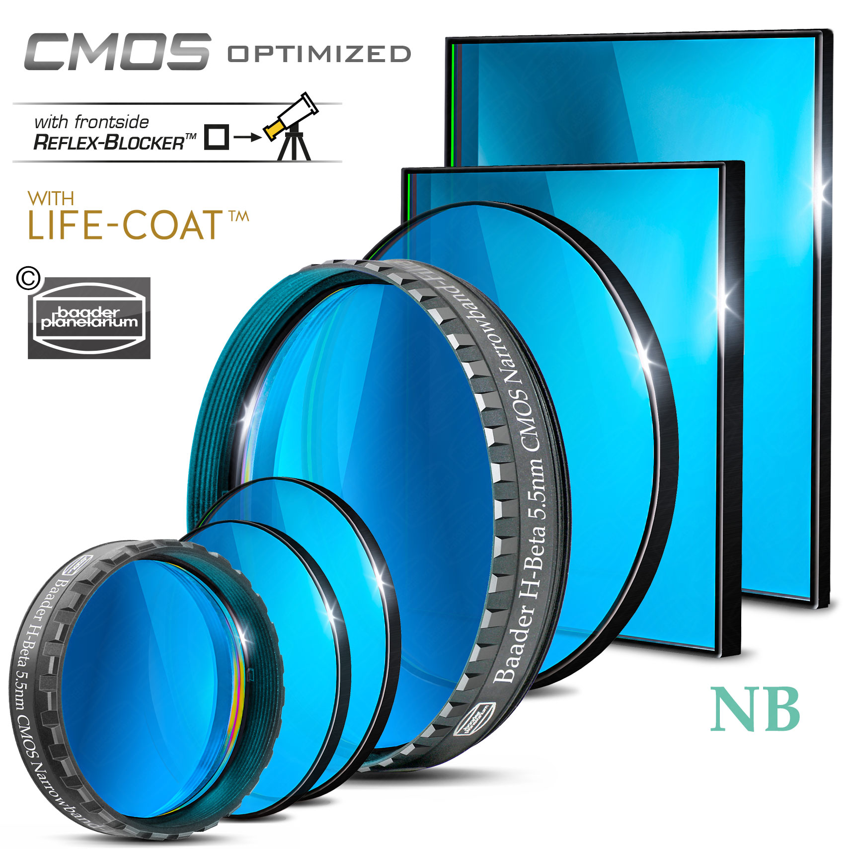 Baader H Beta Cmos Optimised Narrow Band Filters First Light Optics