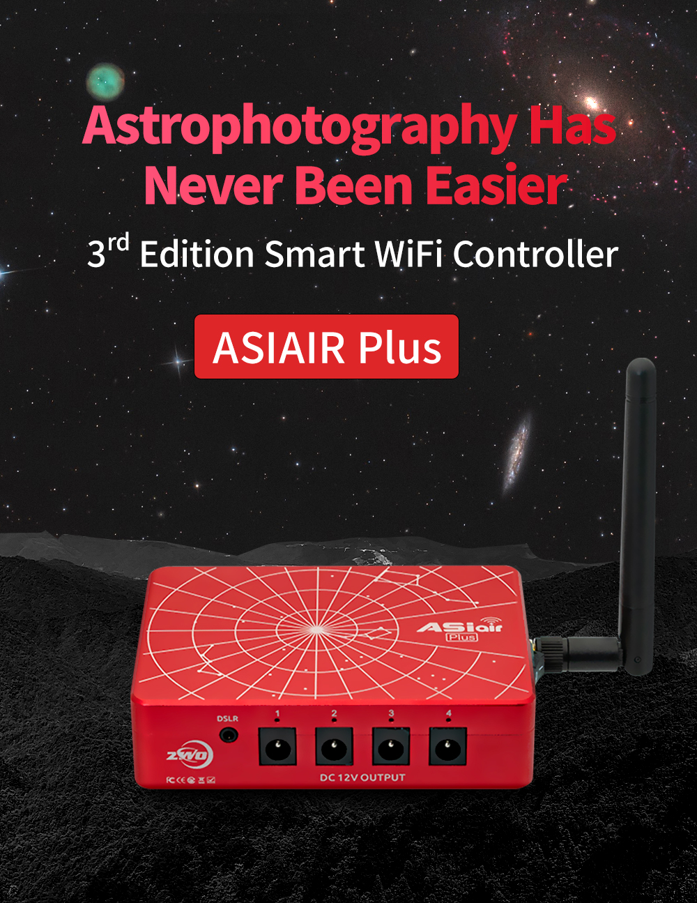 ZWO ASiair Plus 256G Wireless Astrophotography Controller | First