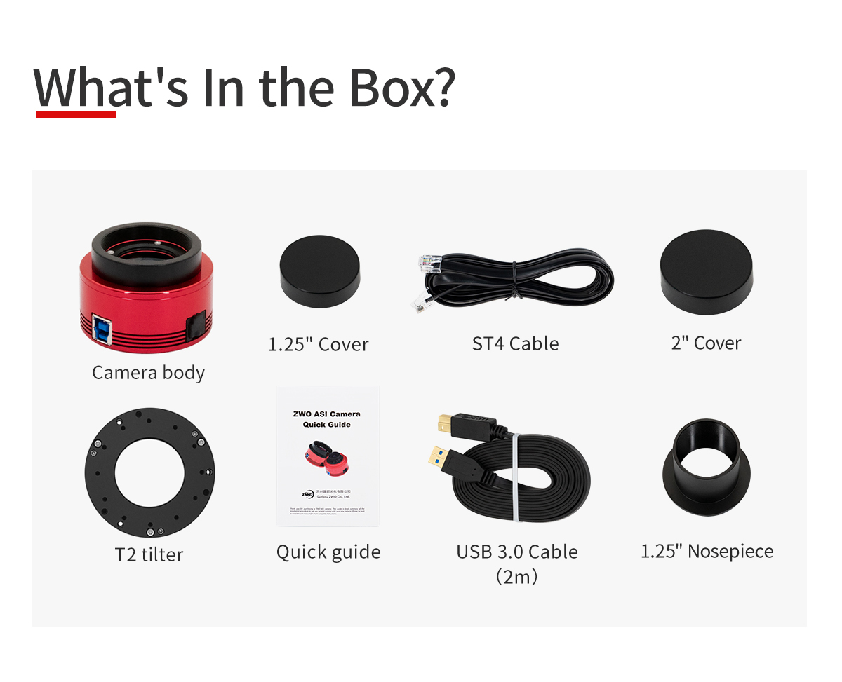 ZWO ASI 432MM USB 3 Camera | First Light Optics