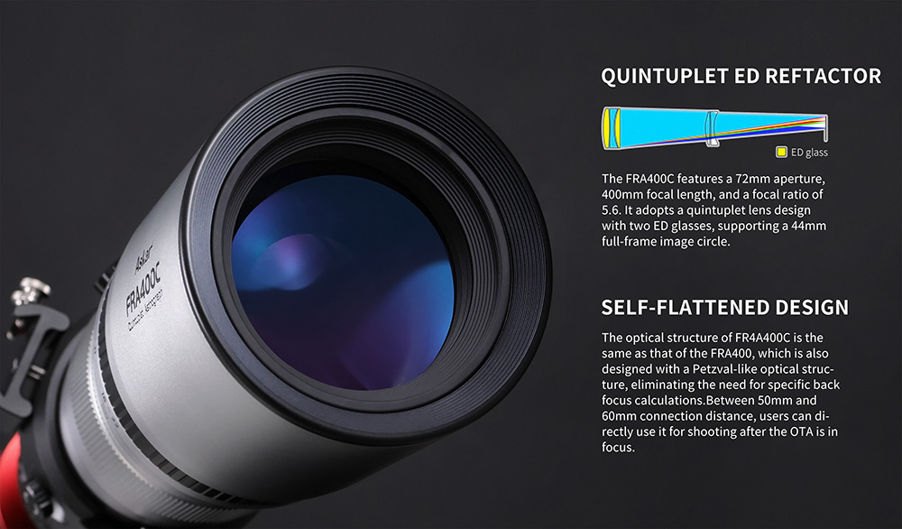 Askar FRA400C 72mm f/5.6 Quintuplet Petzval Astrograph | First Light Optics
