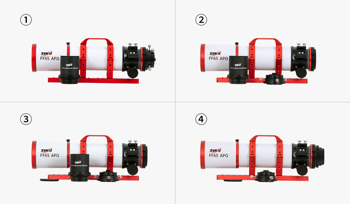 ZWO Full Frame 0.75x Focal Reducer for FF65 Telescope