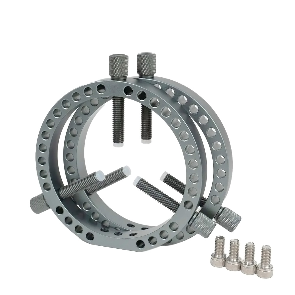 More Blue 3-Point Finder and Guider Rings (92mm) | First Light Optics