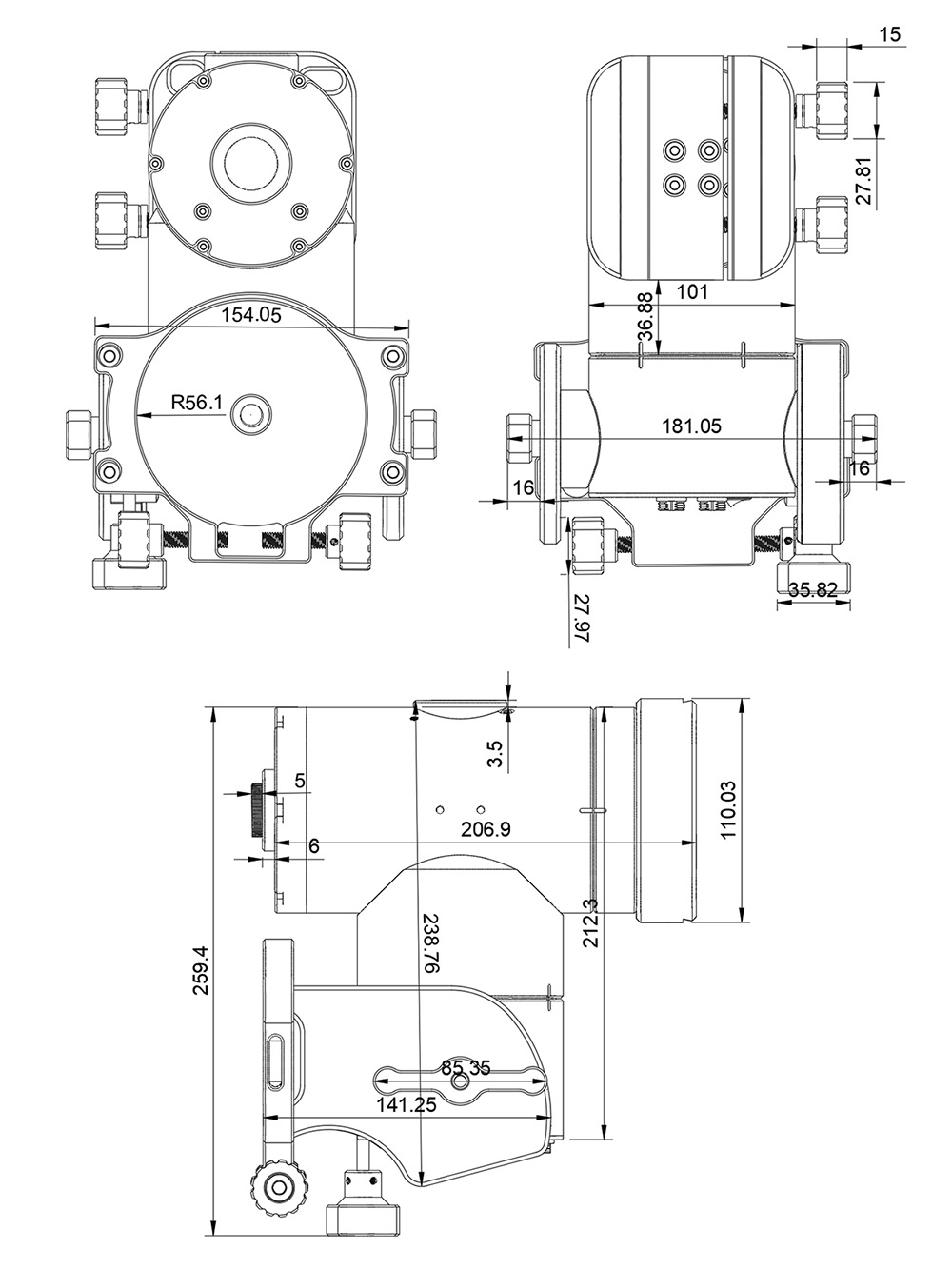 Pegasus NYX-101 Harmonic Gear Mount | First Light Optics
