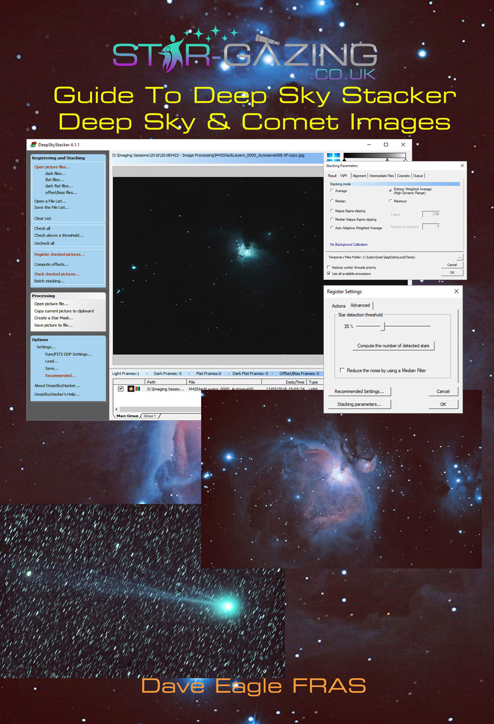 Star-gazing Guide to Stacking Images in Deep Sky Stacker