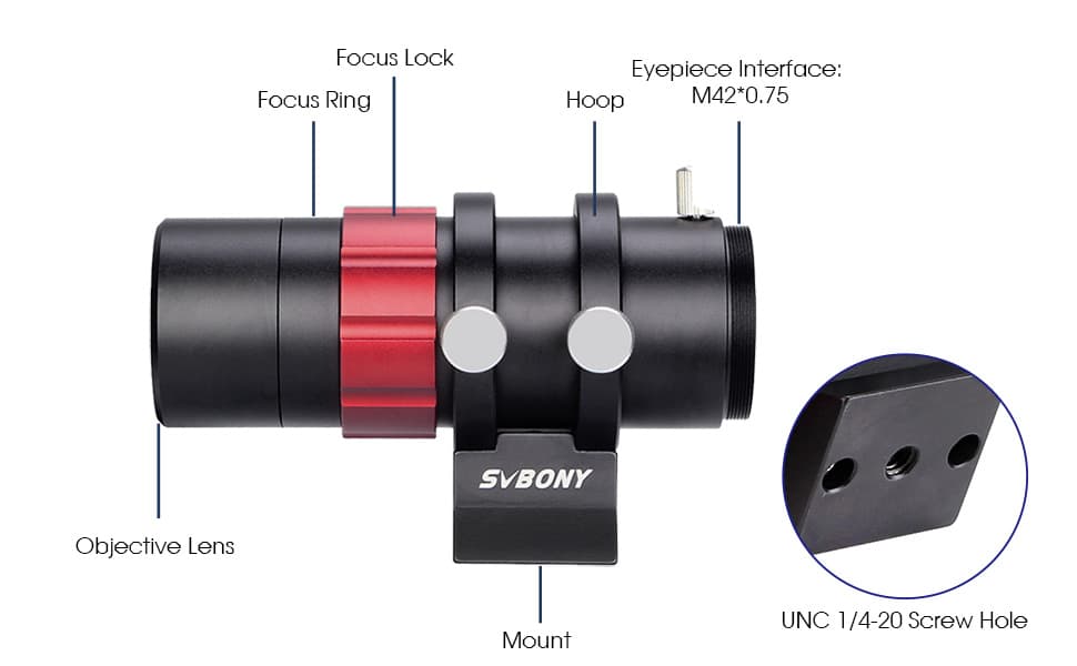 SvBony SV165 Mini Guide Scope 30mm/120mm F4 | First Light Optics