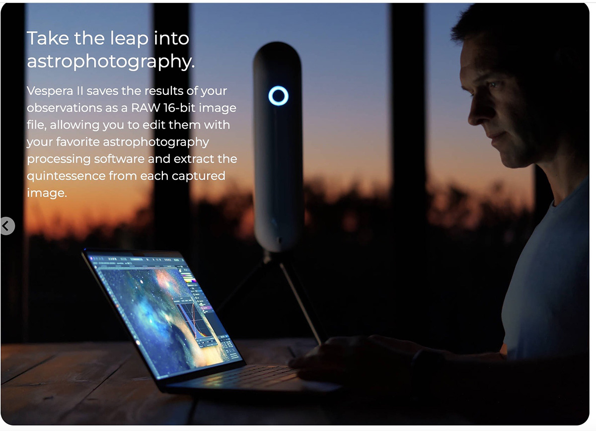 Vaonis Vespera II - X Edition Smart Telescope | First Light Optics