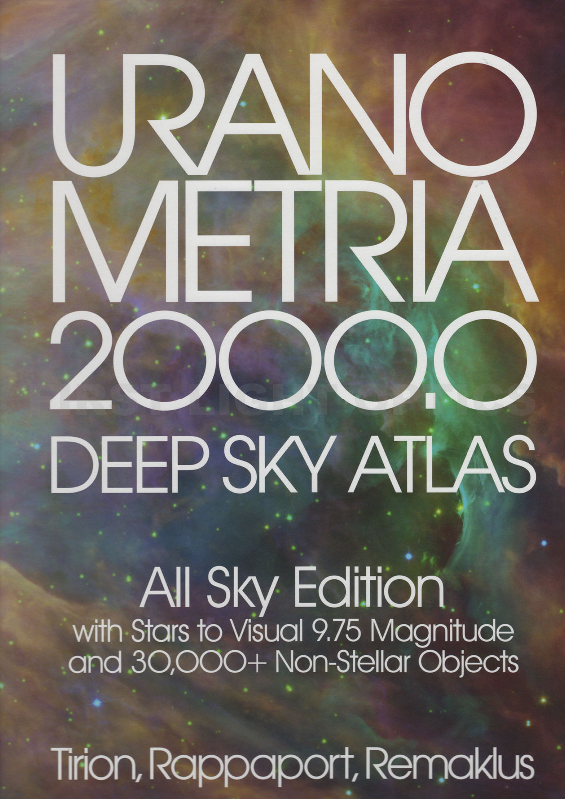 Uranometria 2000.0: Deep Sky Atlas All Sky Edition Book