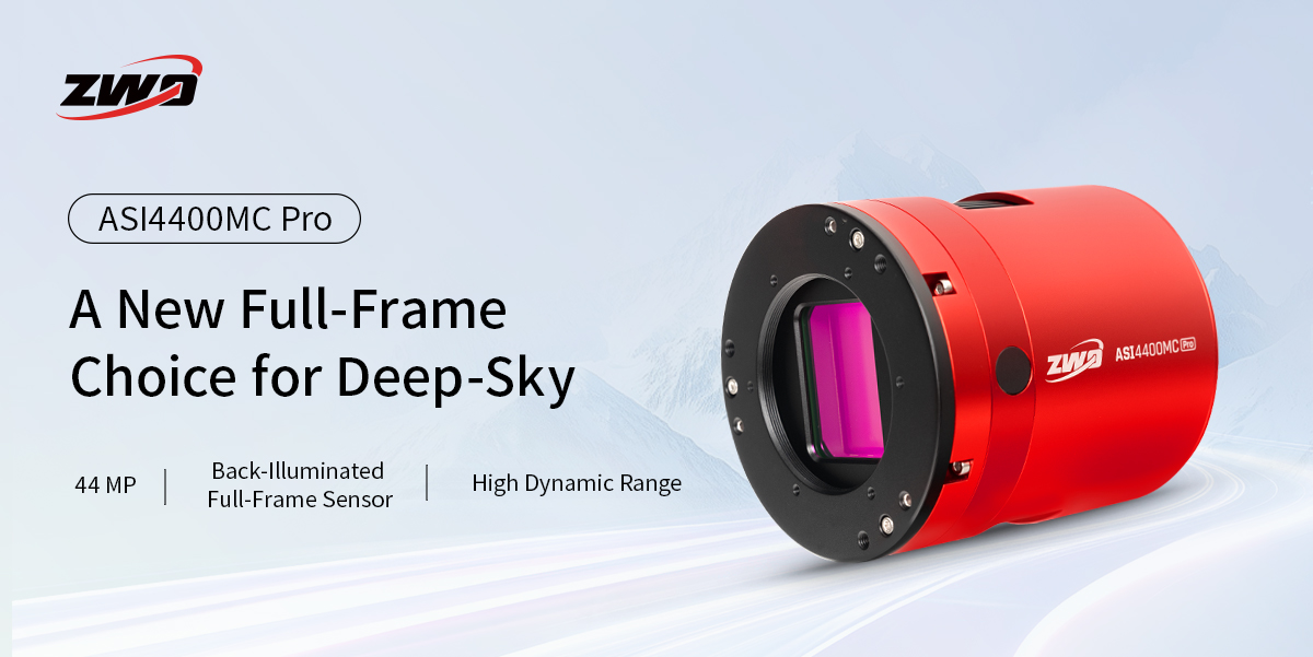 J-STREAM Amo ジェイ-ストリーム アモー ZWO ASI 4400MC-Pro Full Frame Cooled Colour Camera | First Light