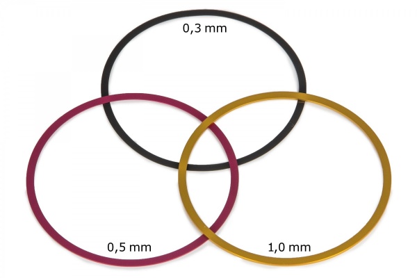 Baader M68 Aluminium Fine-Adjustment Rings (0.3mm, 0.5mm, 1mm)