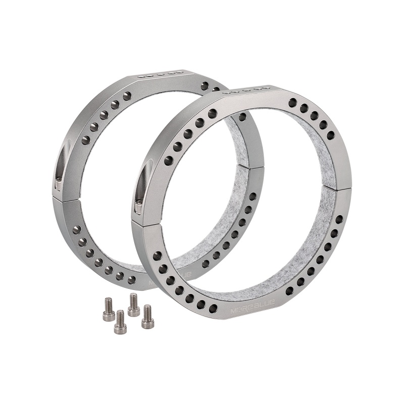 ORCR90 Tube Rings for telescopes with 90mm tube diameter set of two rings 1x with piggy-back screw