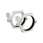 StellaLyra 95mm Tube Rings for Takahashi Sky-90, FC-76DS, FS-78, FSQ-85ED and FC100DC/DF/DZ Natural / Silver