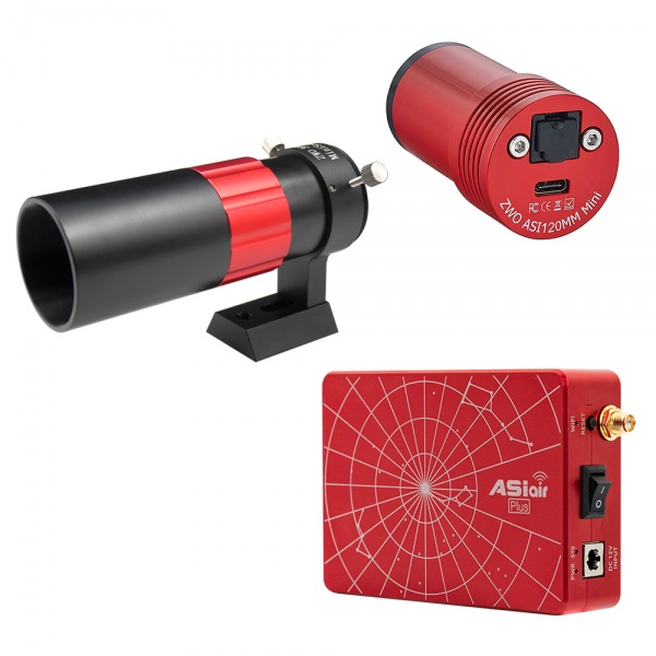 ZWO ASiair Plus, ASI 120MM-Mini and Mini Guide Scope Bundle